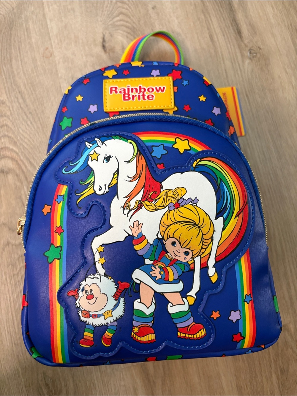 NWT Rainbow Brite 40th Anniversary Mini Backpack Mad Engine Blue cartoon 80s